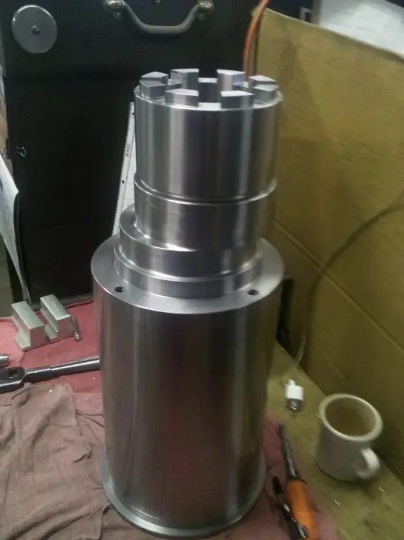 Finished turned and milled steel part